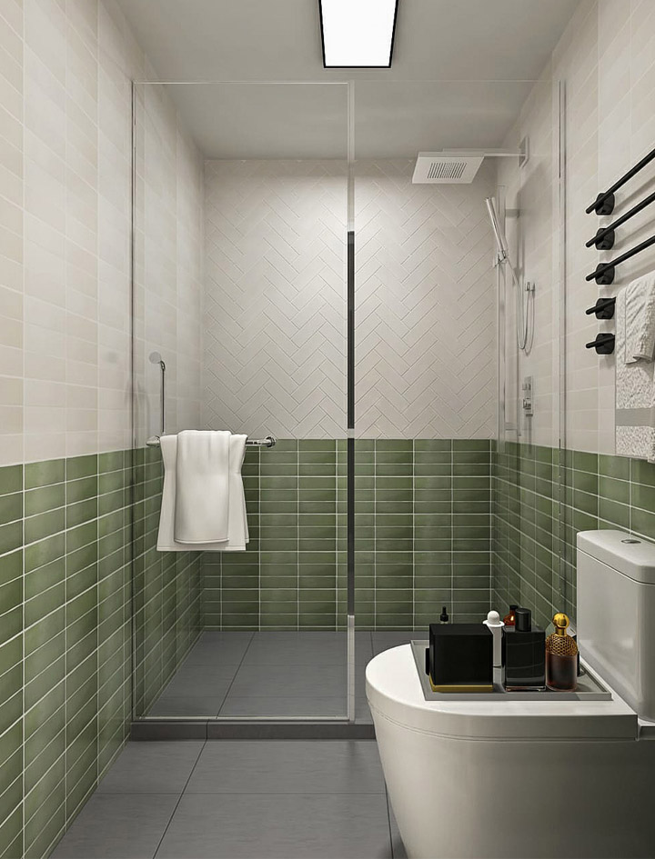 bathroom splash of colour